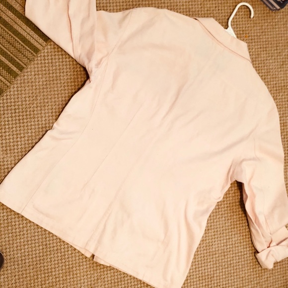Pale Pink Denim Jacket 14 - Picture 3 of 3